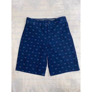 Slazenger Boys Blue Patterned Golf Shorts Size Medium